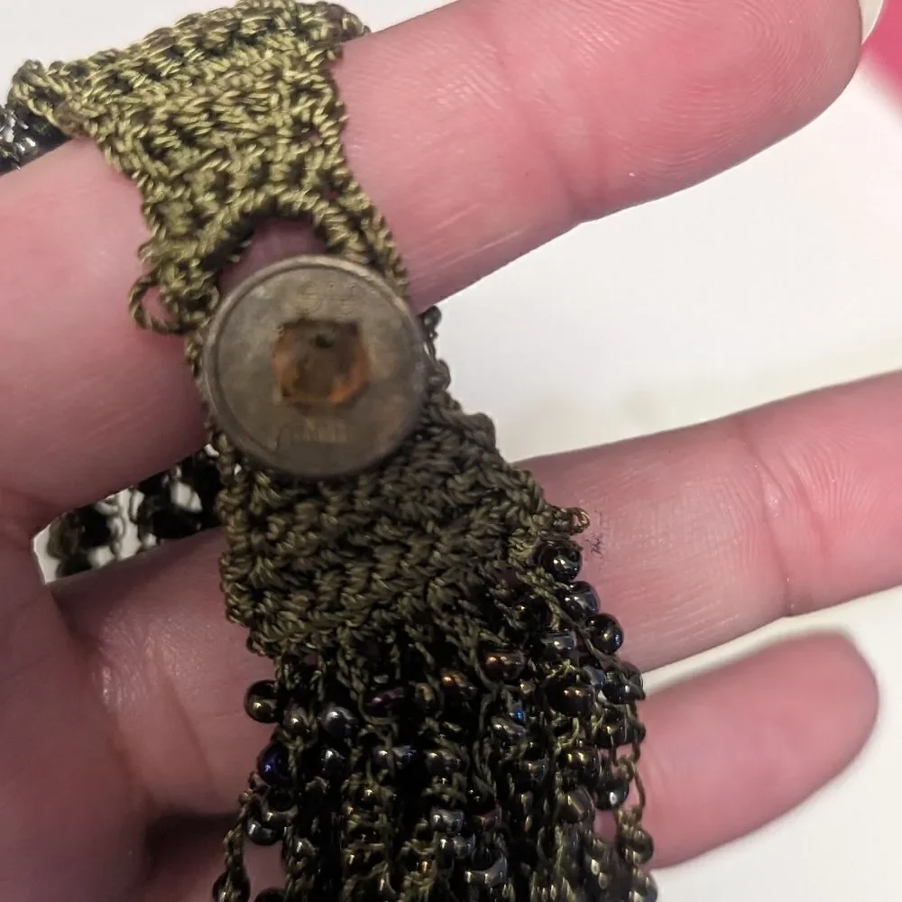 2 piece handmade threaded beaded bracelet